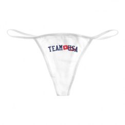 Basic White Thong Underwear