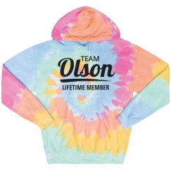 Unisex Tie-Dye Fleece Hoodie