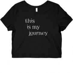 Ladies Slim Fit Crop Top Tee