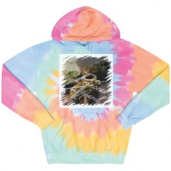 Unisex Tie-Dye Fleece Hoodie