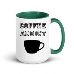 15oz Ceramic Mug with Color Inside