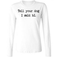 Ladies Relaxed Fit Basic Long Sleeve Tee