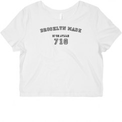 Ladies Slim Fit Crop Top Tee