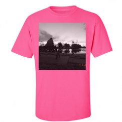 Unisex Ultra Cotton Safety Neon Crewneck Tee