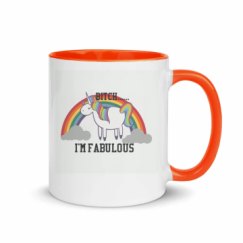 11oz Ceramic Mug with Color Inside
