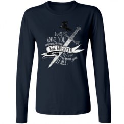 Ladies Relaxed Fit Basic Long Sleeve Tee