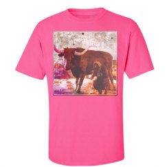 Unisex Ultra Cotton Safety Neon Crewneck Tee