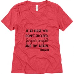 Ladies Relaxed Fit Super Soft Triblend V-Neck Tee