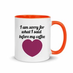 11oz Ceramic Mug with Color Inside