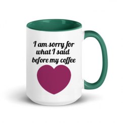 15oz Ceramic Mug with Color Inside