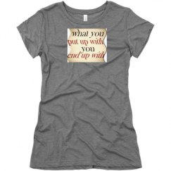 Ladies Slim Fit Super Soft Triblend Tee