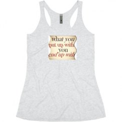 Ladies Slim Fit Super Soft Racerback Triblend Tank