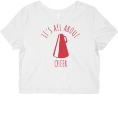 Ladies Slim Fit Crop Top Tee