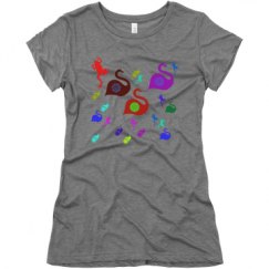 Ladies Slim Fit Super Soft Triblend Tee