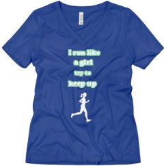 Ladies Relaxed Fit V-Neck Tee