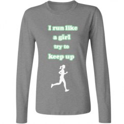 Ladies Relaxed Fit Basic Long Sleeve Tee