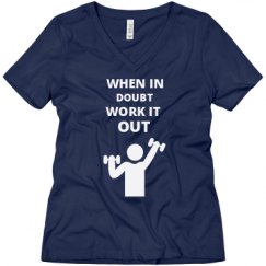 Ladies Relaxed Fit V-Neck Tee
