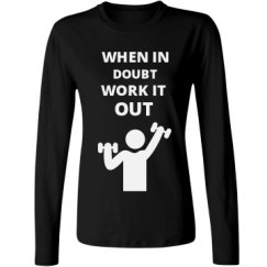 Ladies Relaxed Fit Basic Long Sleeve Tee