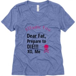 Ladies Relaxed Fit Super Soft Triblend V-Neck Tee