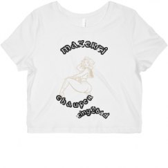 Ladies Slim Fit Crop Top Tee