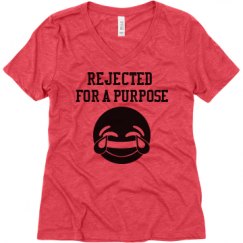 Ladies Relaxed Fit Super Soft Triblend V-Neck Tee