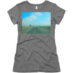 Ladies Slim Fit Super Soft Triblend Tee