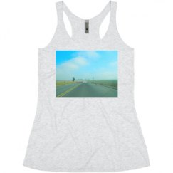 Ladies Slim Fit Super Soft Racerback Triblend Tank