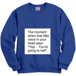 Unisex Film and Foil Crewneck Sweatshirt