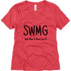 Ladies Relaxed Fit Super Soft Triblend V-Neck Tee