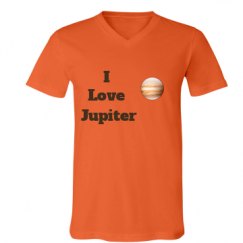 Unisex V-Neck Jersey Tee