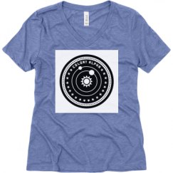 Ladies Relaxed Fit Super Soft Triblend V-Neck Tee