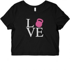 Ladies Slim Fit Crop Top Tee