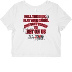 Ladies Slim Fit Crop Top Tee