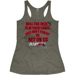 Ladies Slim Fit Super Soft Racerback Triblend Tank