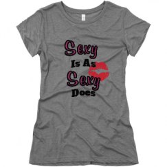 Ladies Slim Fit Super Soft Triblend Tee