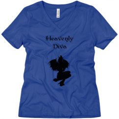 Ladies Relaxed Fit V-Neck Tee