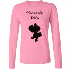 Ladies Relaxed Fit Basic Long Sleeve Tee