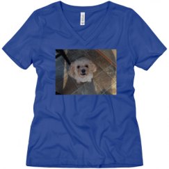 Ladies Relaxed Fit V-Neck Tee