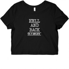 Ladies Slim Fit Crop Top Tee