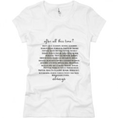 Ladies Slim Fit Basic Promo Jersey Tee