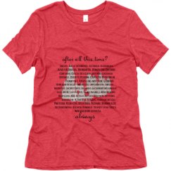 Ladies Relaxed Fit Super Soft Triblend Tee