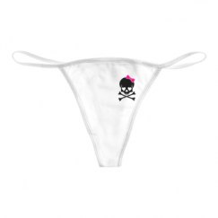 Basic White Thong Underwear