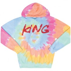 Unisex Tie-Dye Fleece Hoodie