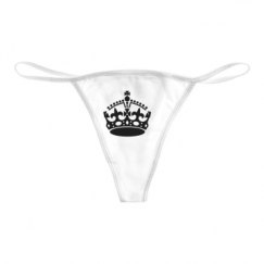 Basic White Thong Underwear