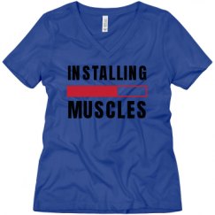 Ladies Relaxed Fit V-Neck Tee