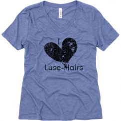 Ladies Relaxed Fit Super Soft Triblend V-Neck Tee