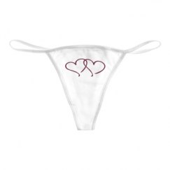 Basic White Thong Underwear