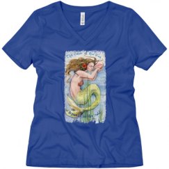 Ladies Relaxed Fit V-Neck Tee
