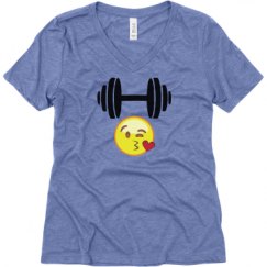 Ladies Relaxed Fit Super Soft Triblend V-Neck Tee