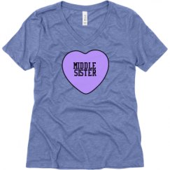 Ladies Relaxed Fit Super Soft Triblend V-Neck Tee